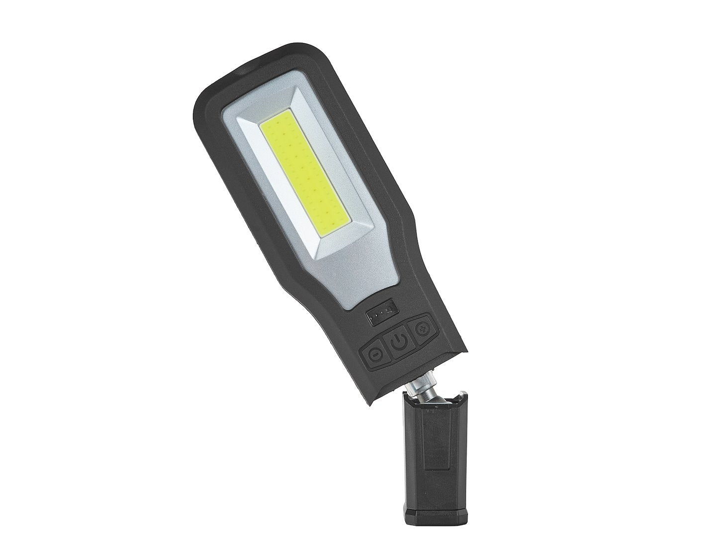 Pracovné LED COB svetlo 10W + 5W, nabíjateľné, s magnetom, háčikom a stojanom, 2000mAh, 550lm, IP54