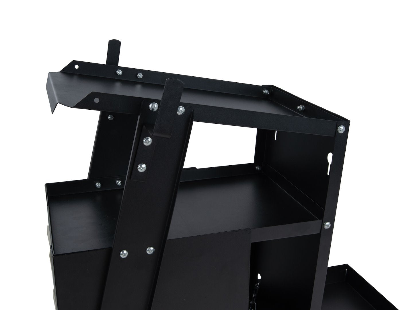 Vozík na zvárací prístroj s rukoväťou a 4 zásuvkami