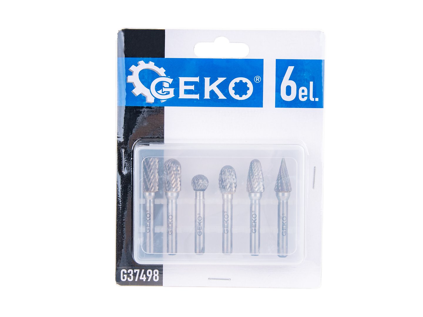 Stopkové frézy na kov 6mm, 6ks, Geko