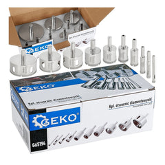 Súprava diamantových vrtákov na dlažbu a obklad 6 - 68mm, 10 dielov Geko