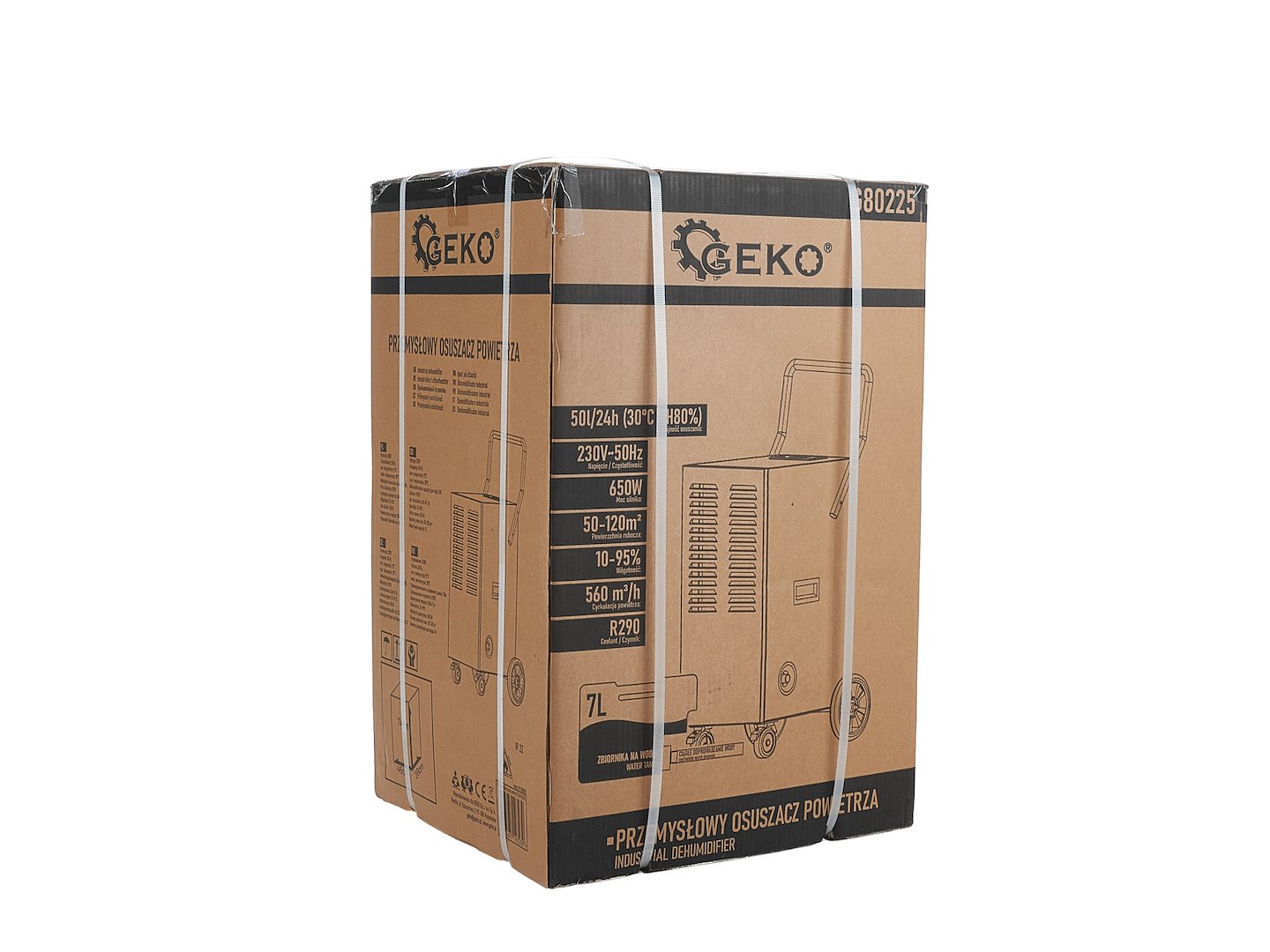 Priemyselný odvlhčovač vzduchu 50l / 24h 50 - 120m2 650W