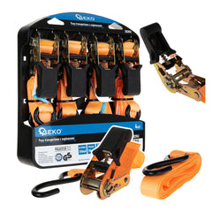 Upínací popruh s račňou 25mm x 4,5m 700kg 4ks