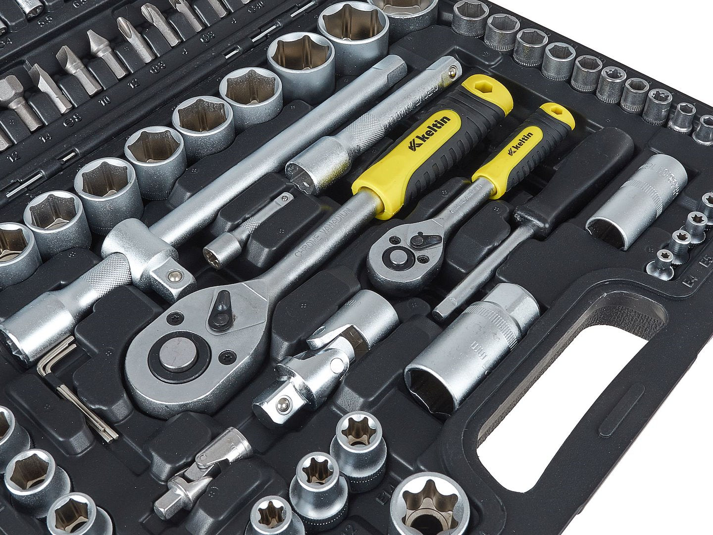 Súprava náradia 108 dielov 1/4", 1/2" GEKO