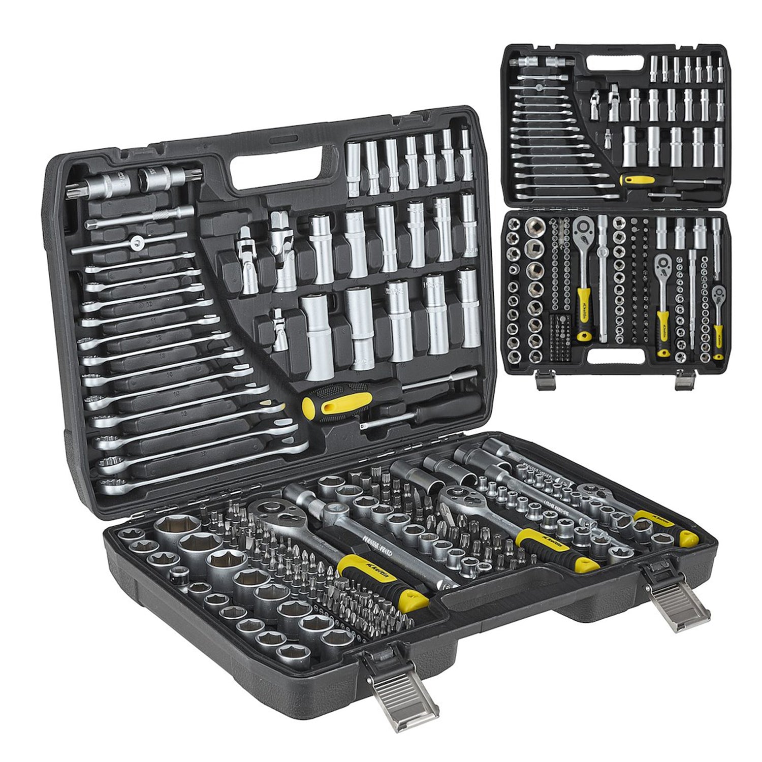 Súprava náradia 216 dielov 1/4", 3/8", 1/2" GEKO