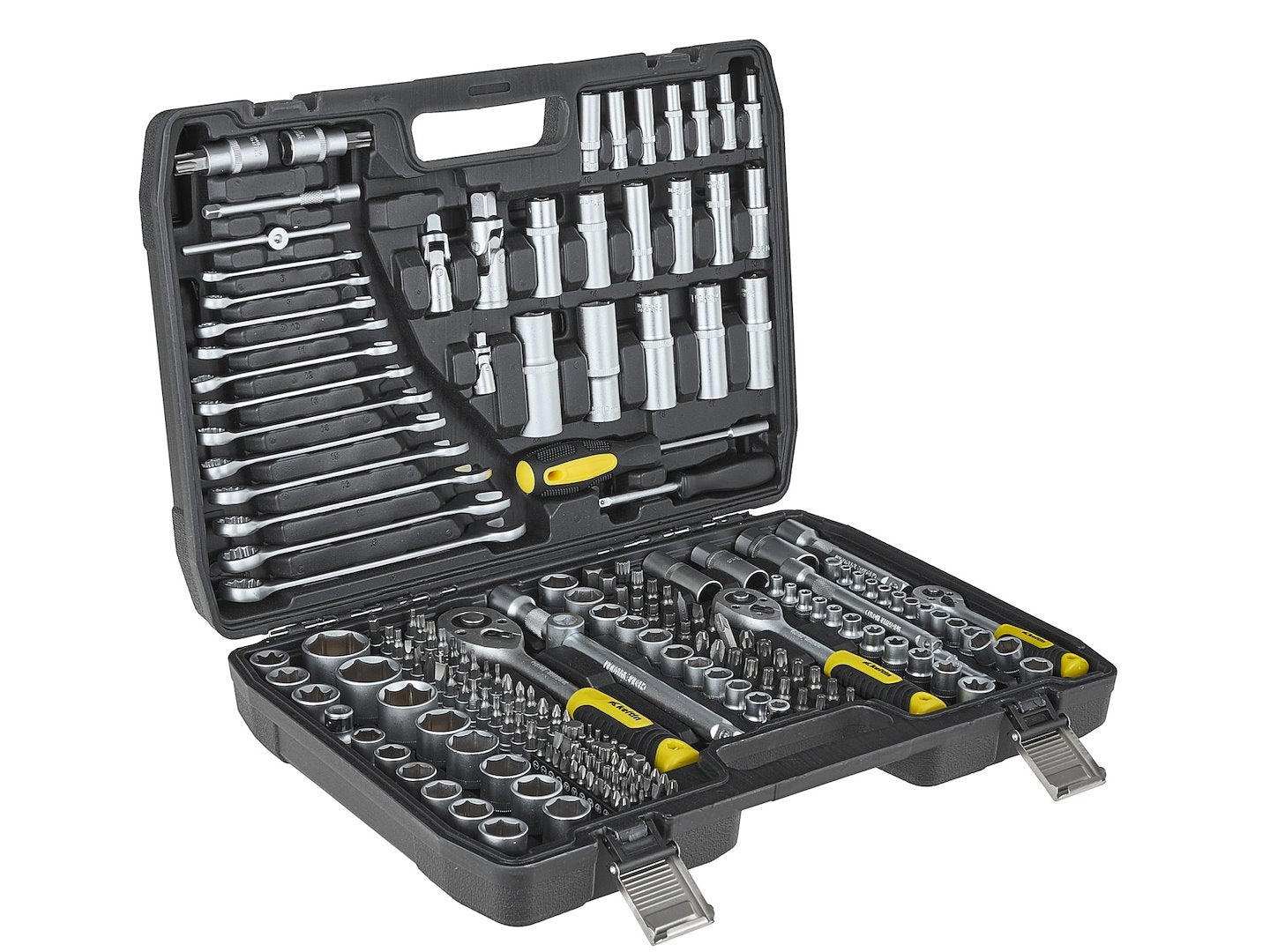 Súprava náradia 216 dielov 1/4", 3/8", 1/2" GEKO