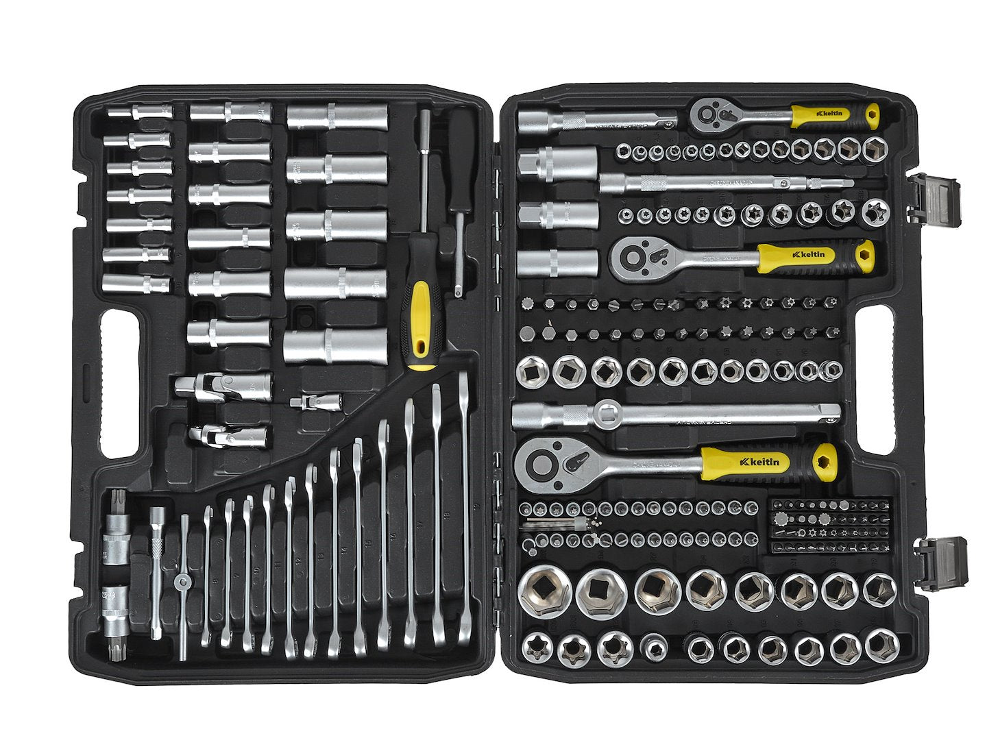 Súprava náradia 216 dielov 1/4", 3/8", 1/2" GEKO