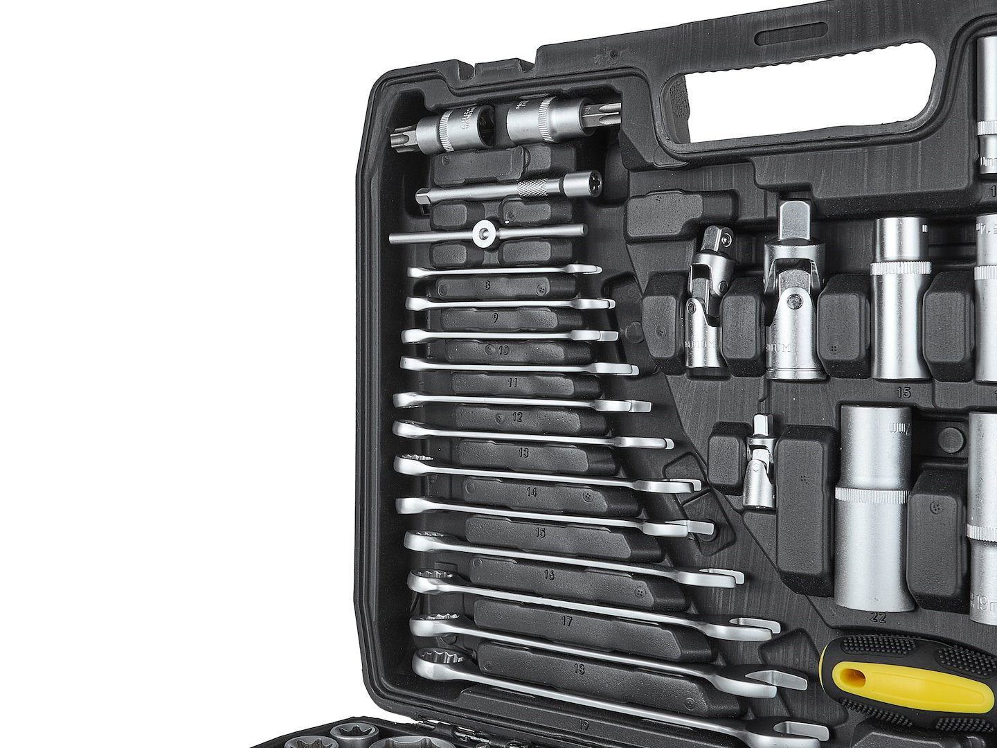 Súprava náradia 216 dielov 1/4", 3/8", 1/2" GEKO