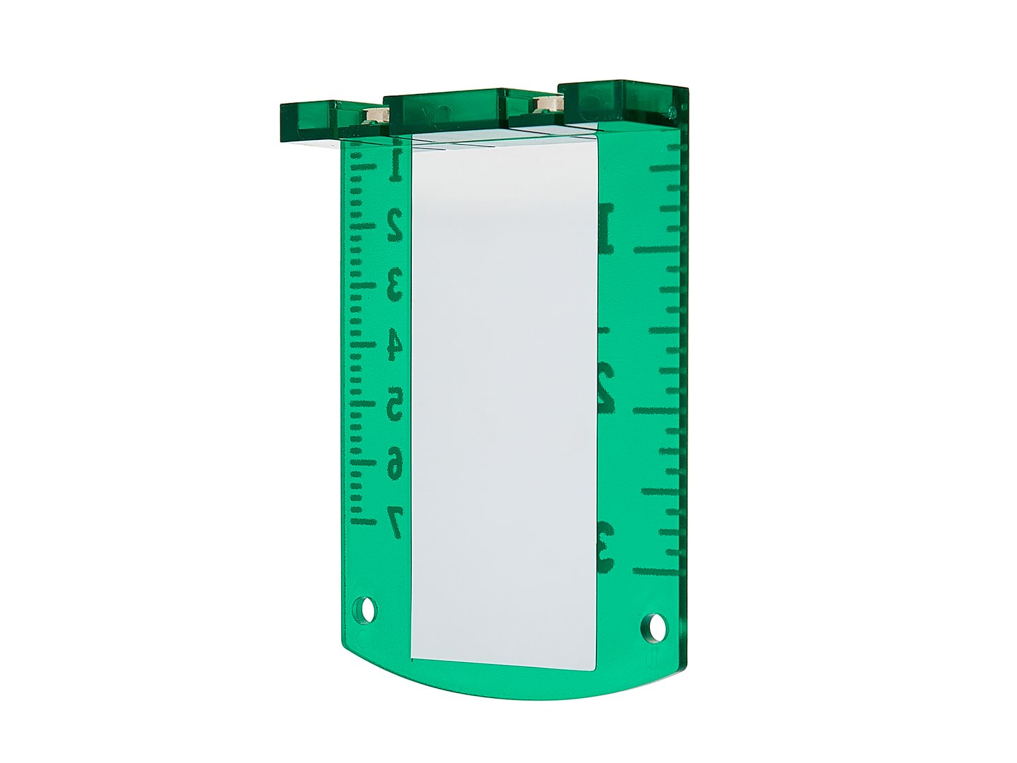 Zelený cieľový panel pre laserovú niveláciu s magnetmi a stupnicou