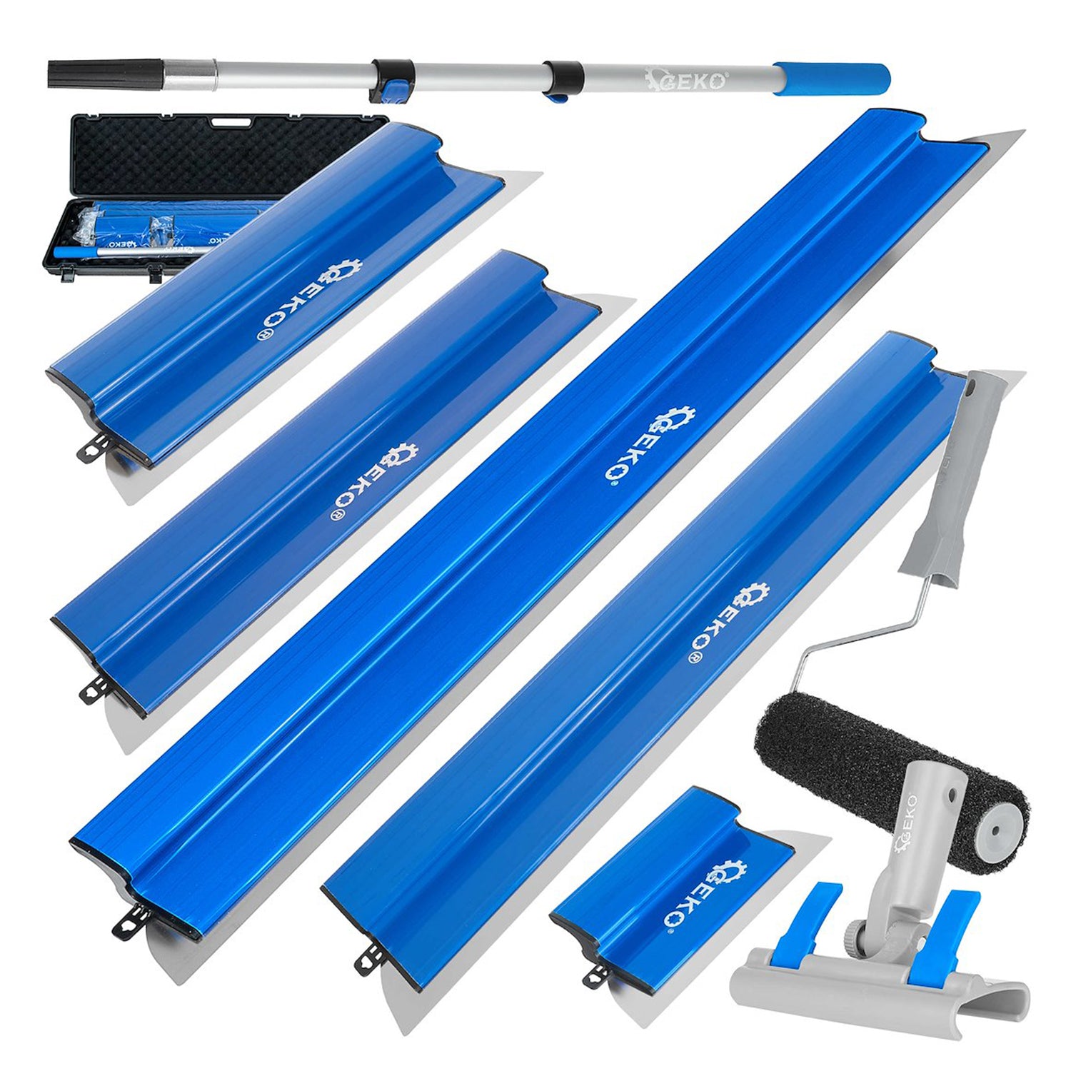 Sada finišovacích hladidiel na steny a stropy, 9ks, Geko