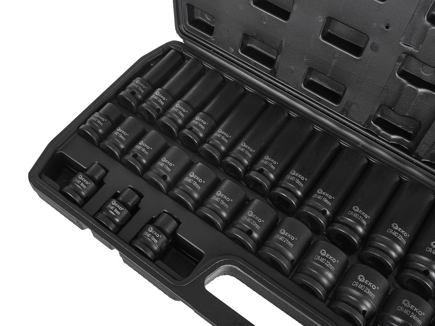 Súprava krátkych a dlhých nárazových orechov 1/2 8–32mm 35 dielov