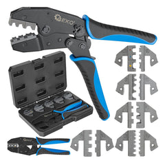 Krimpovacie kliešte s 5 vymeniteľnými hlavami Geko