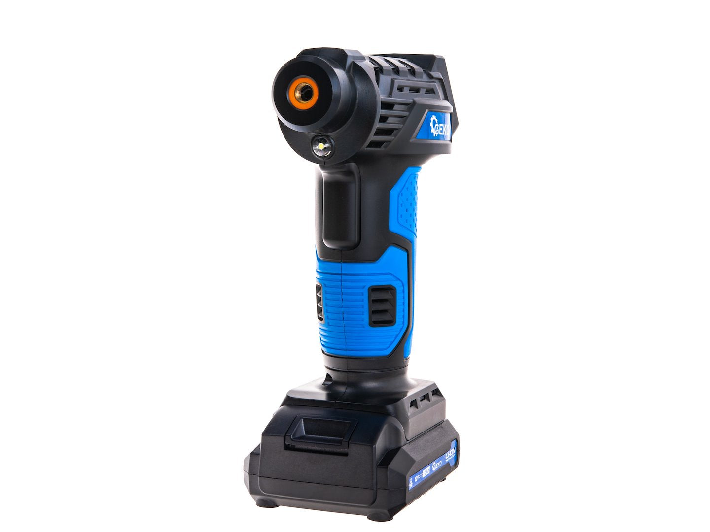 Prenosný akumulátorový kompresor do auta 12V s LCD displejom GEKO