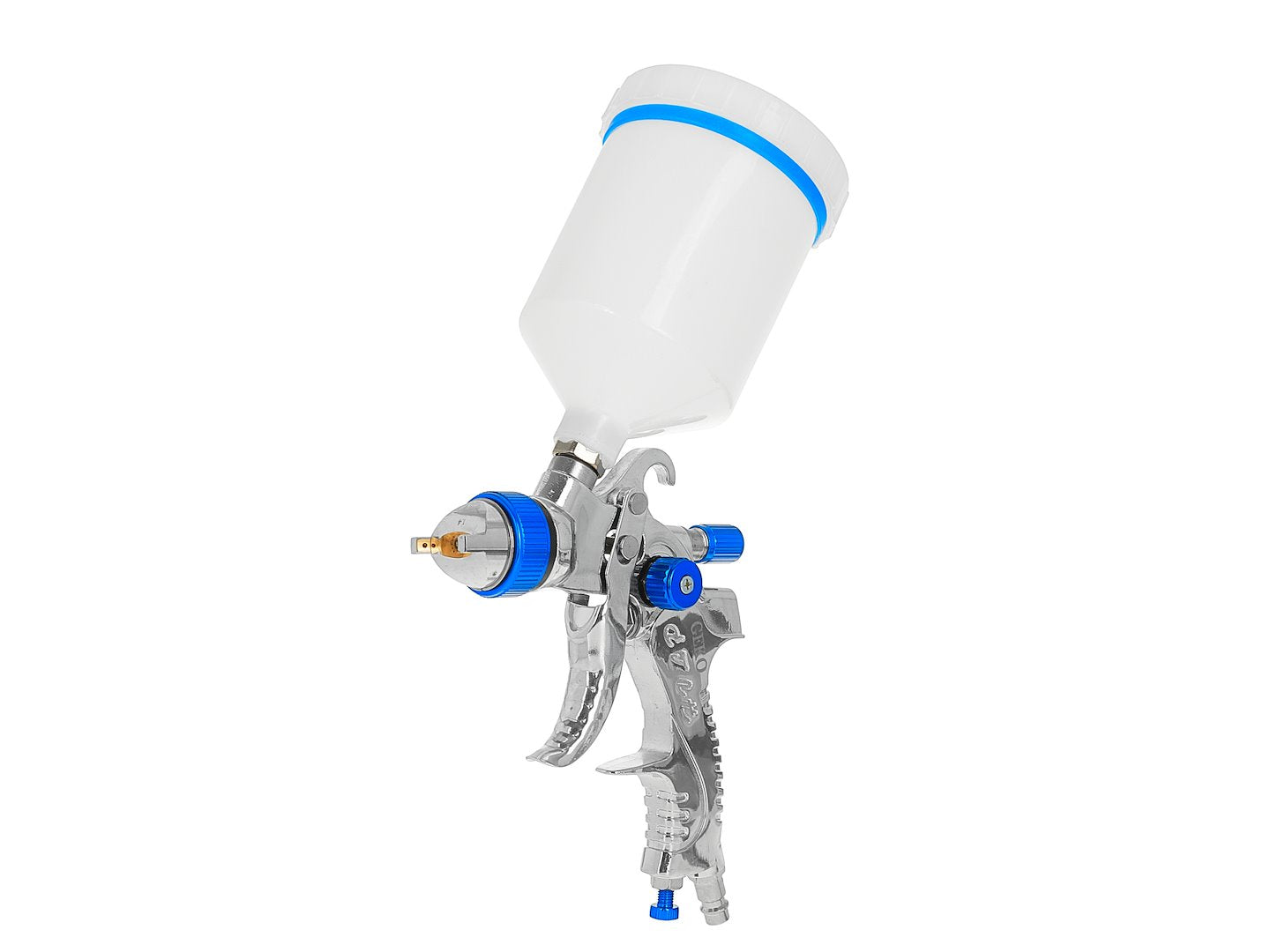Striekacia pištoľ 600ml, HVLP, so 4 tryskami 1,4, 1,7, 2,0, 2,5mm