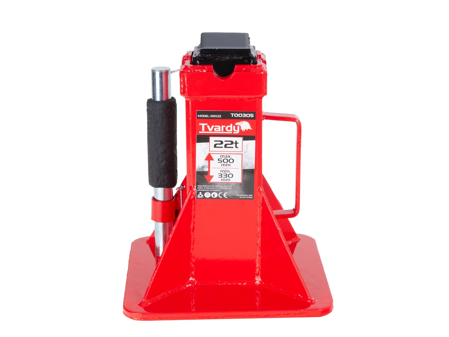 Stojan - koza so zosilnenou konštrukciou a zaisťovacím čapom 22t, nastaviteľný 330 - 500mm
