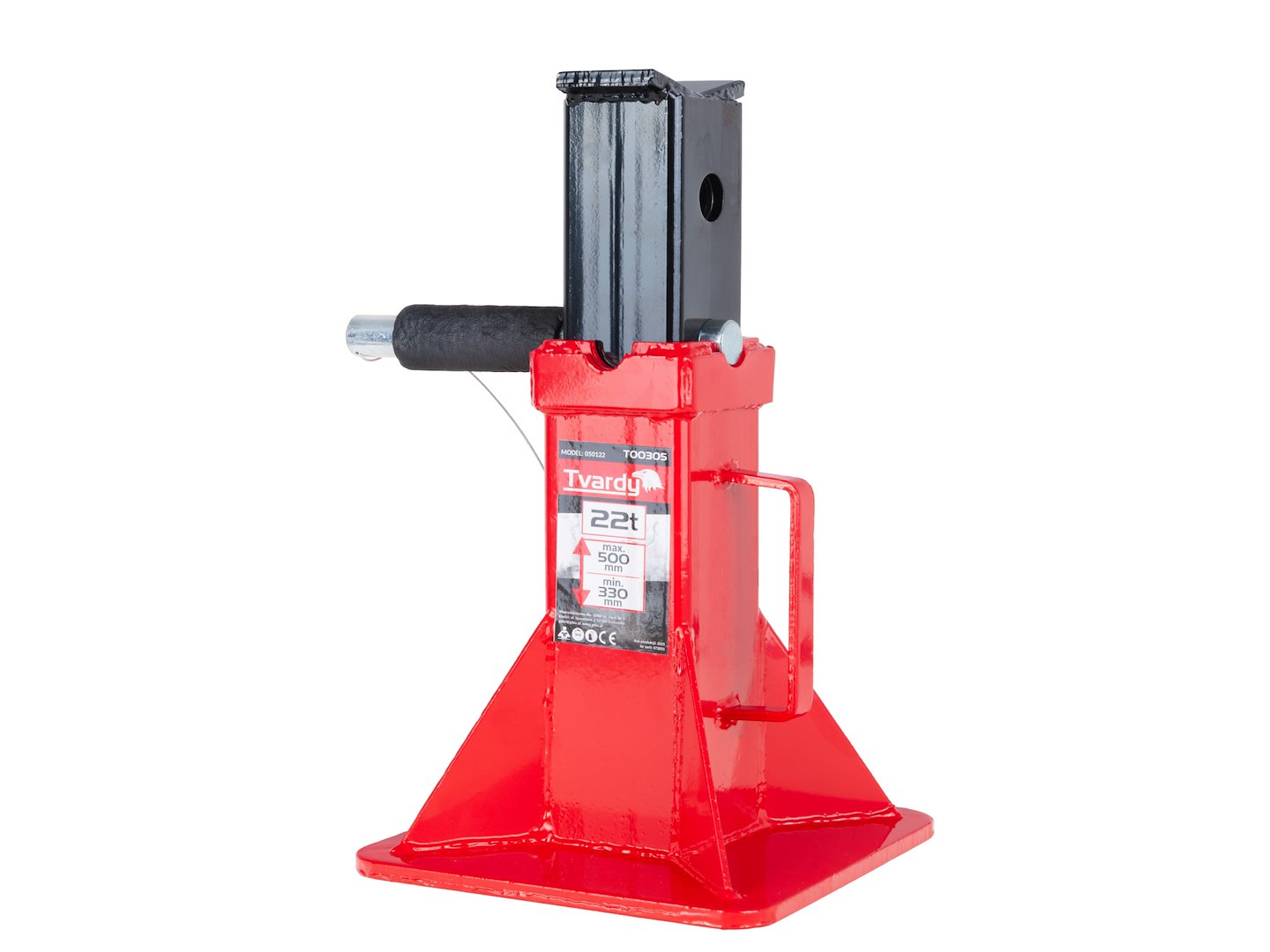 Stojan - koza so zosilnenou konštrukciou a zaisťovacím čapom 22t, nastaviteľný 330 - 500mm