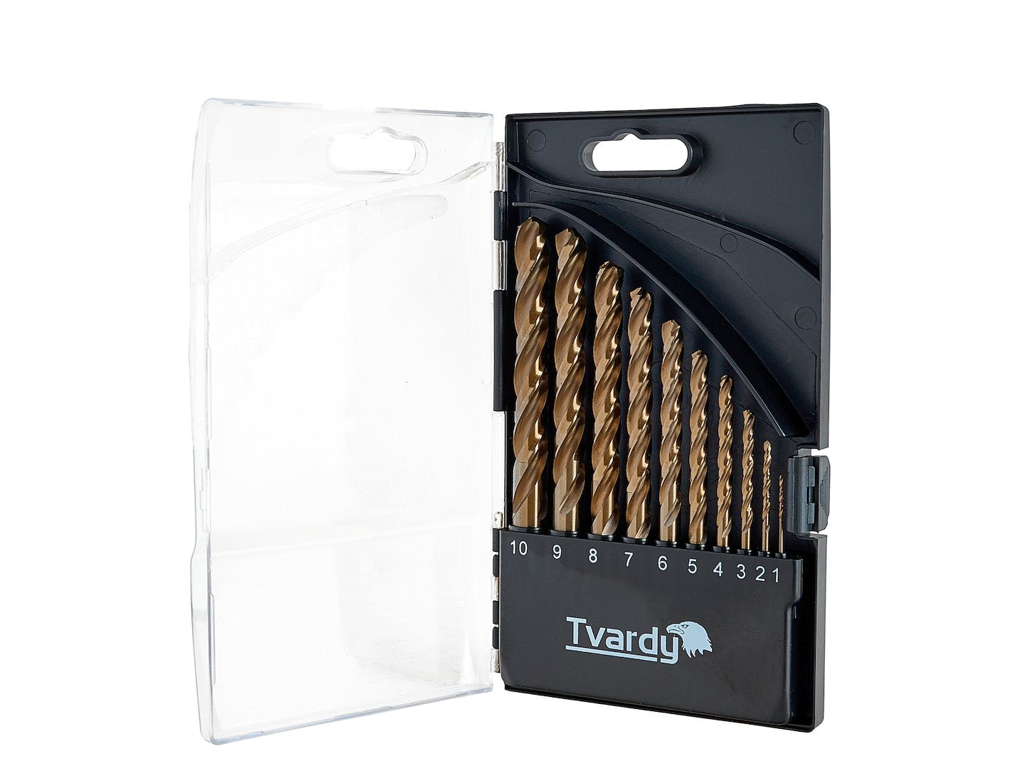 Súprava kobaltových hss vrtákov na kov 1–10mm 10 dielov