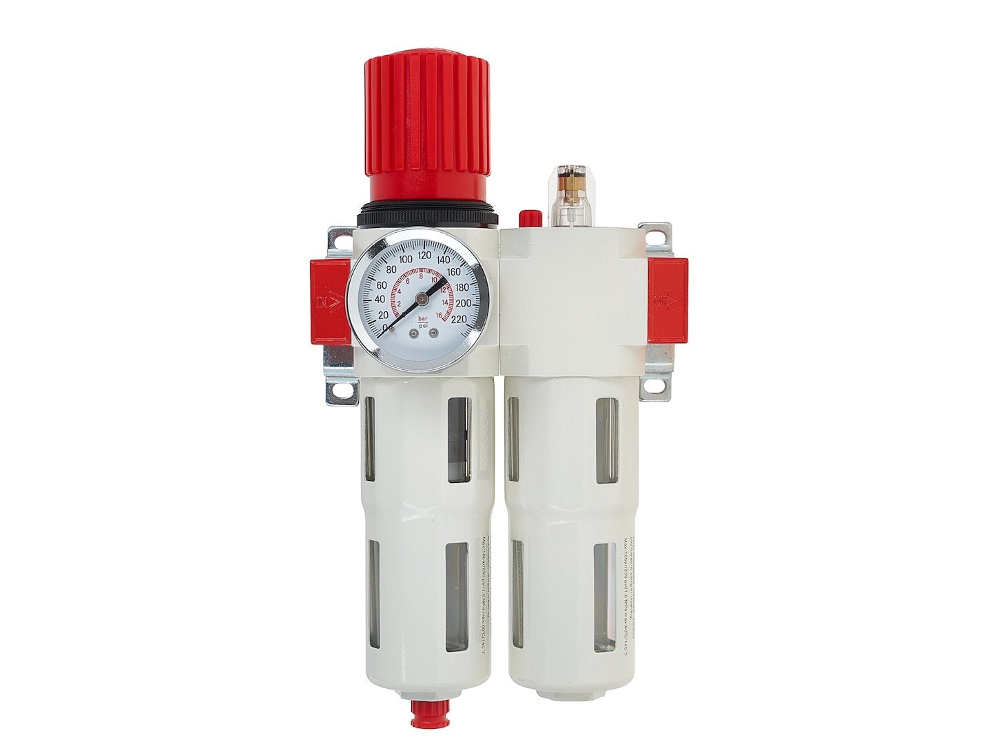Odlučovač vody a mazacia jednotka s regulátorom tlaku 1/2'' Tvardy