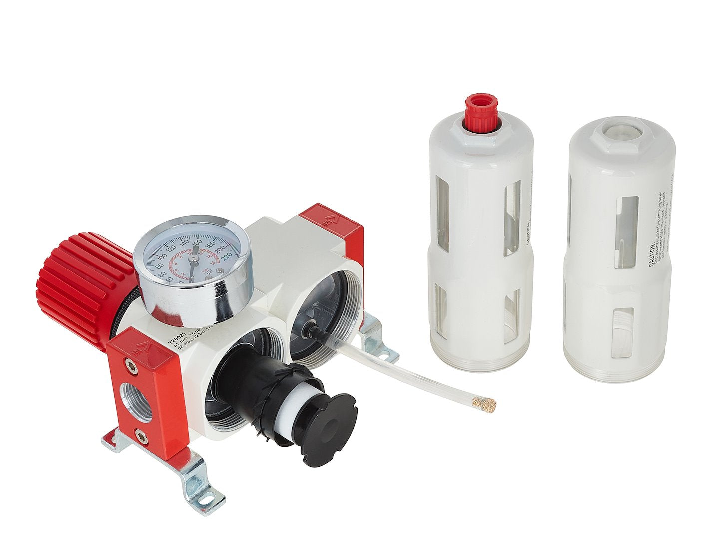 Odlučovač vody a mazacia jednotka s regulátorom tlaku 1/2'' Tvardy