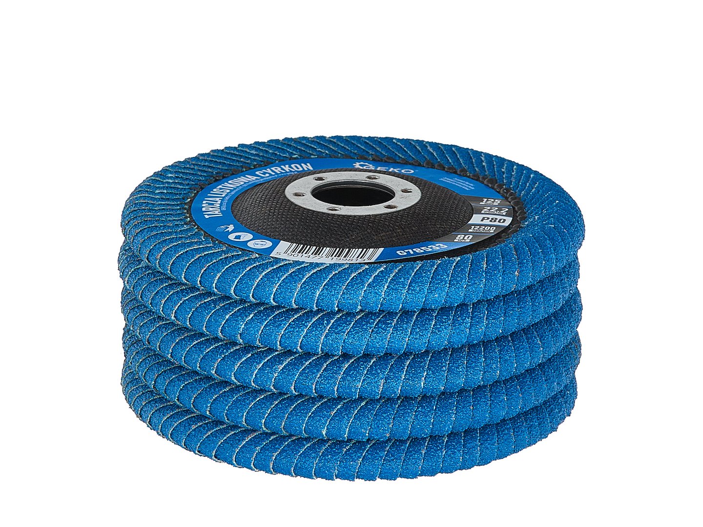 Lamelový zirkónový kotúč na hlboké zvary 125mm, P80