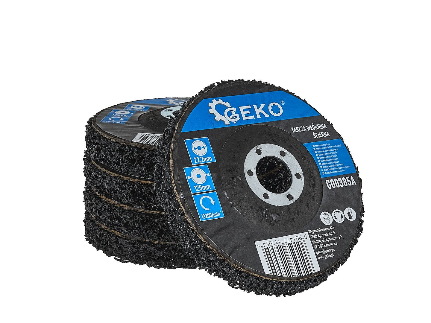 Abrazívny kotúč 125x22,2mm Clean&Strip na čistenie kovu, nehrdzavejúcej ocele a plastu, Geko