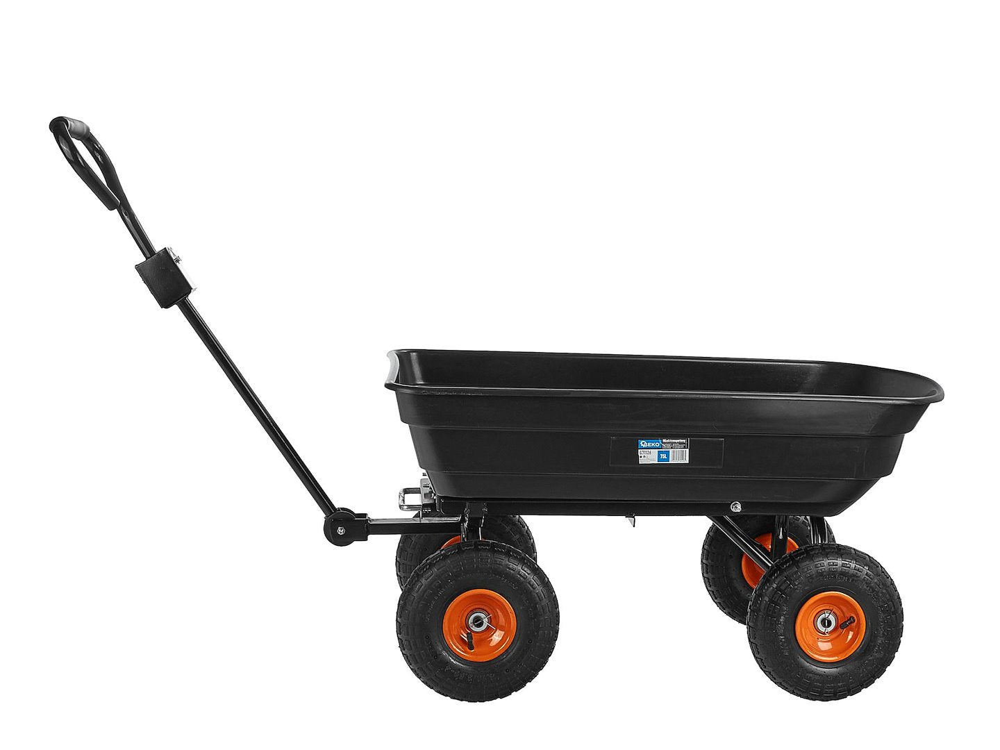 Vyklápací záhradný vozík, 75kg, Geko