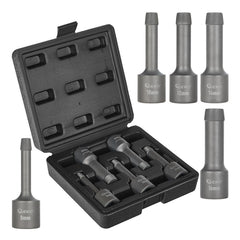 Sada vyťahovákov na poškodené a zalomené skrutky 1/2'', 8 - 16mm, SNCM+V, 5ks, Geko