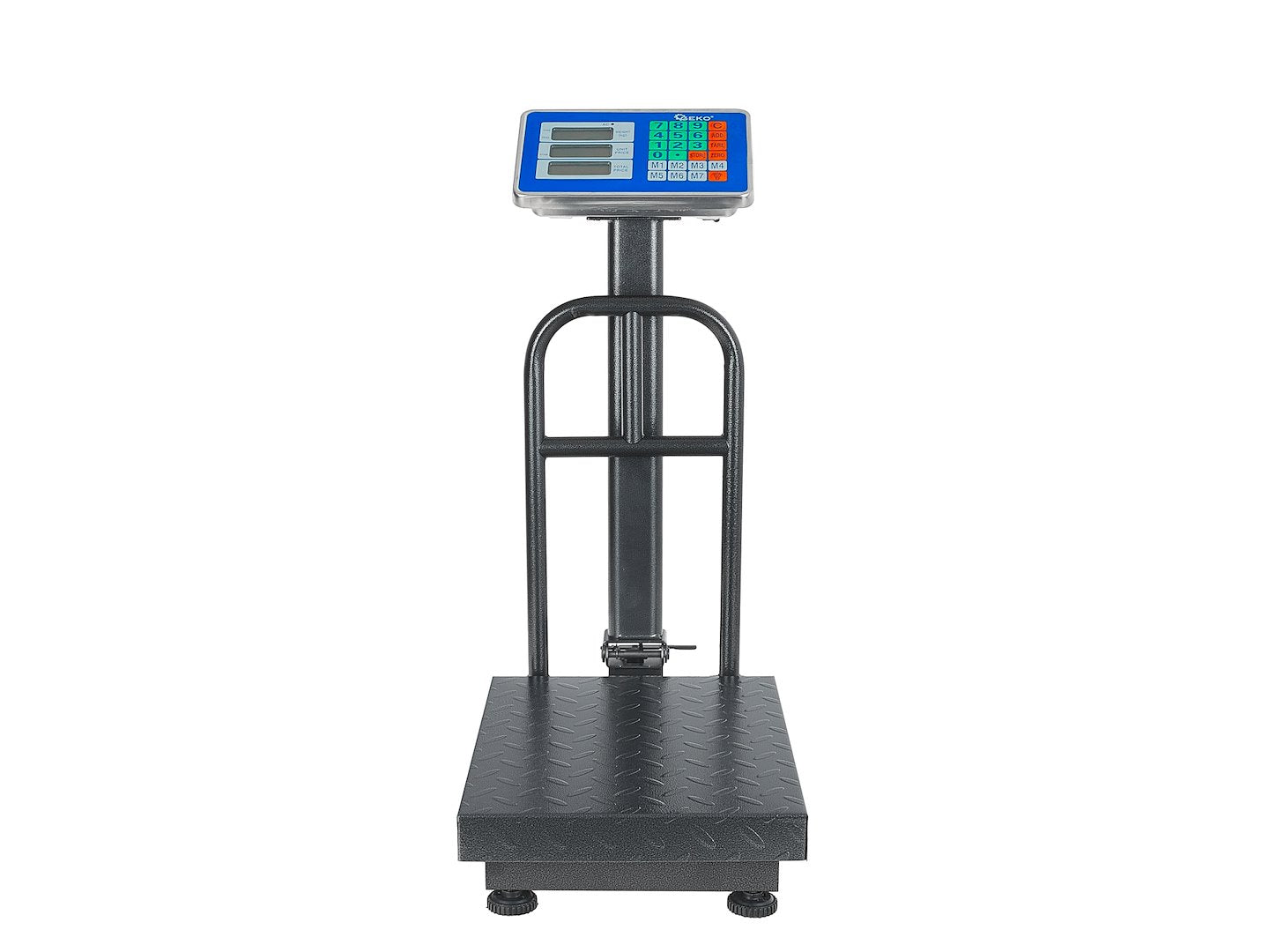Digitálna plošinová váha s LCD displejom, obchodná, 150kg, Geko
