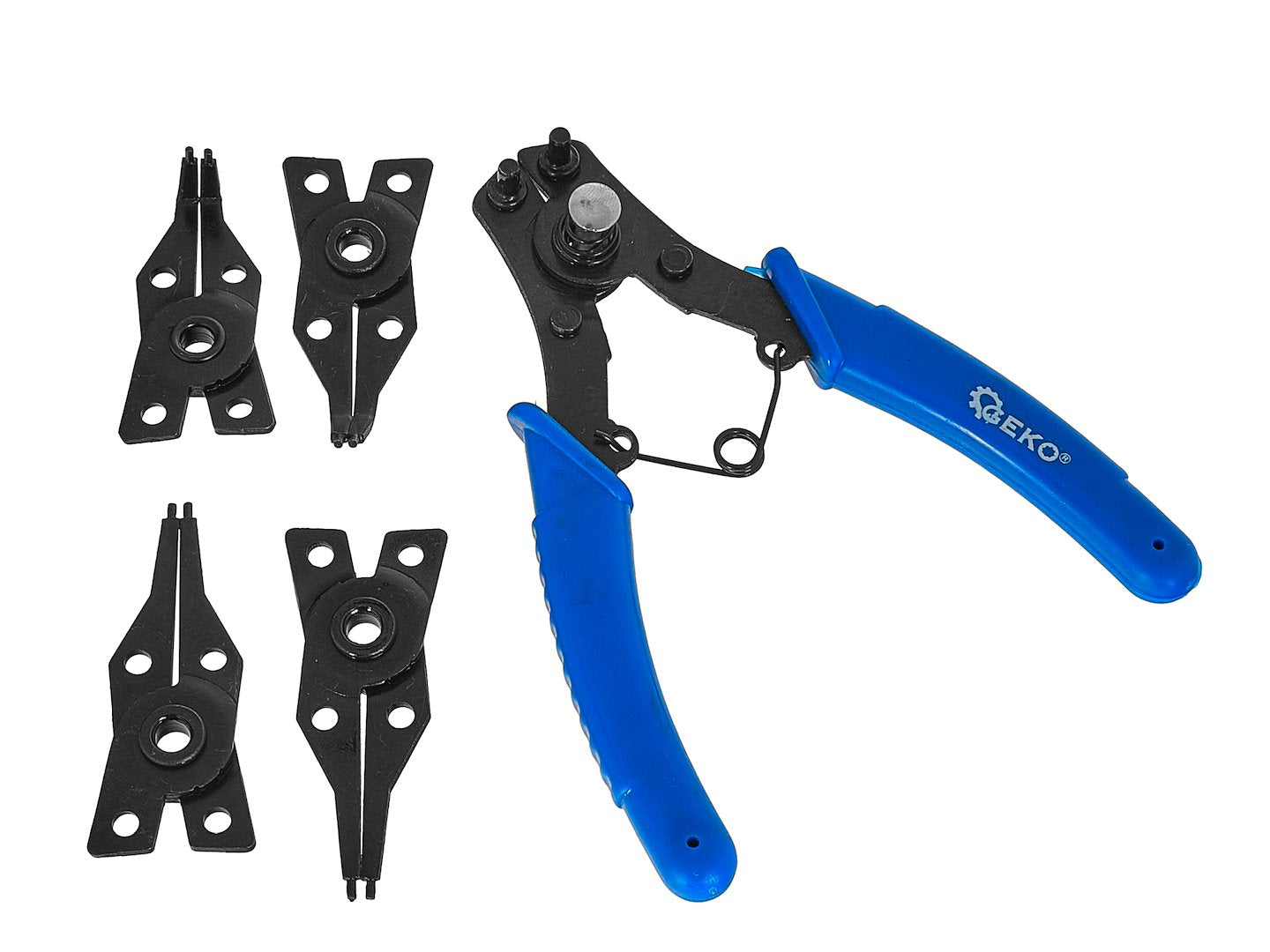 Segerové kliešte s vymeniteľnými čeľusťami 160mm Geko