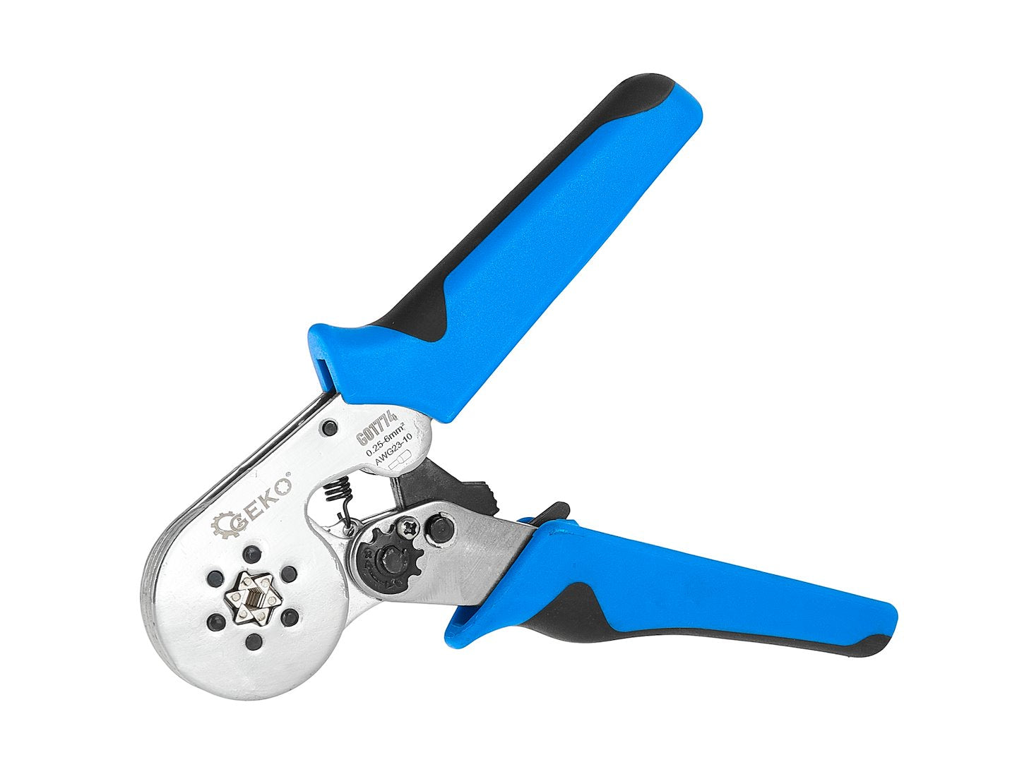 Krimpovacie kliešte na konektory 0,25 - 6mm2, Geko