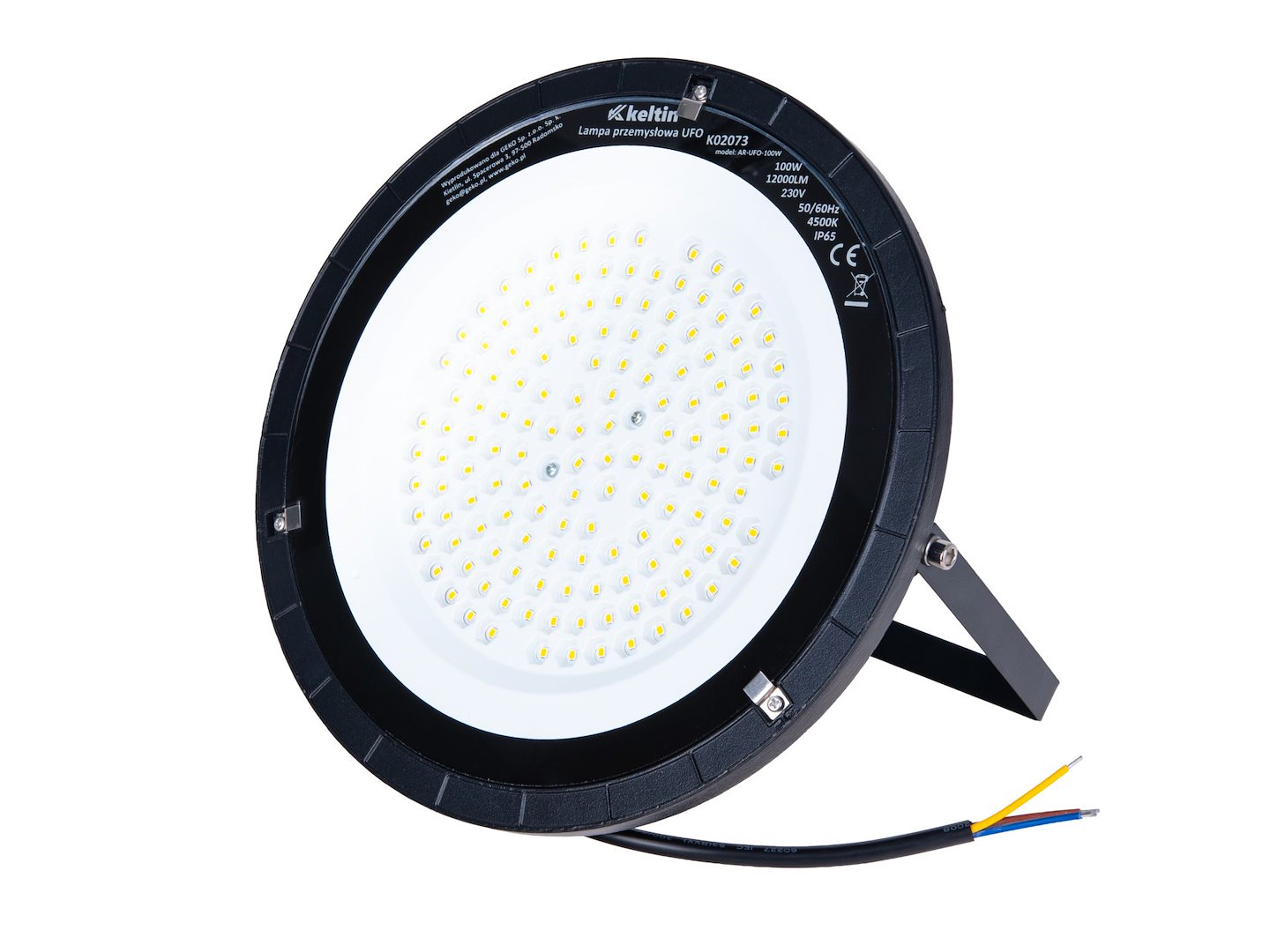 Priemyselná LED lampa Highbay 100W, 12000lm, 4500K, IP65, Keltin