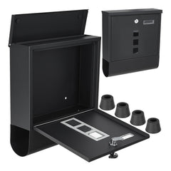 Poštová schránka 34 x 30,7 x 10cm, čierna