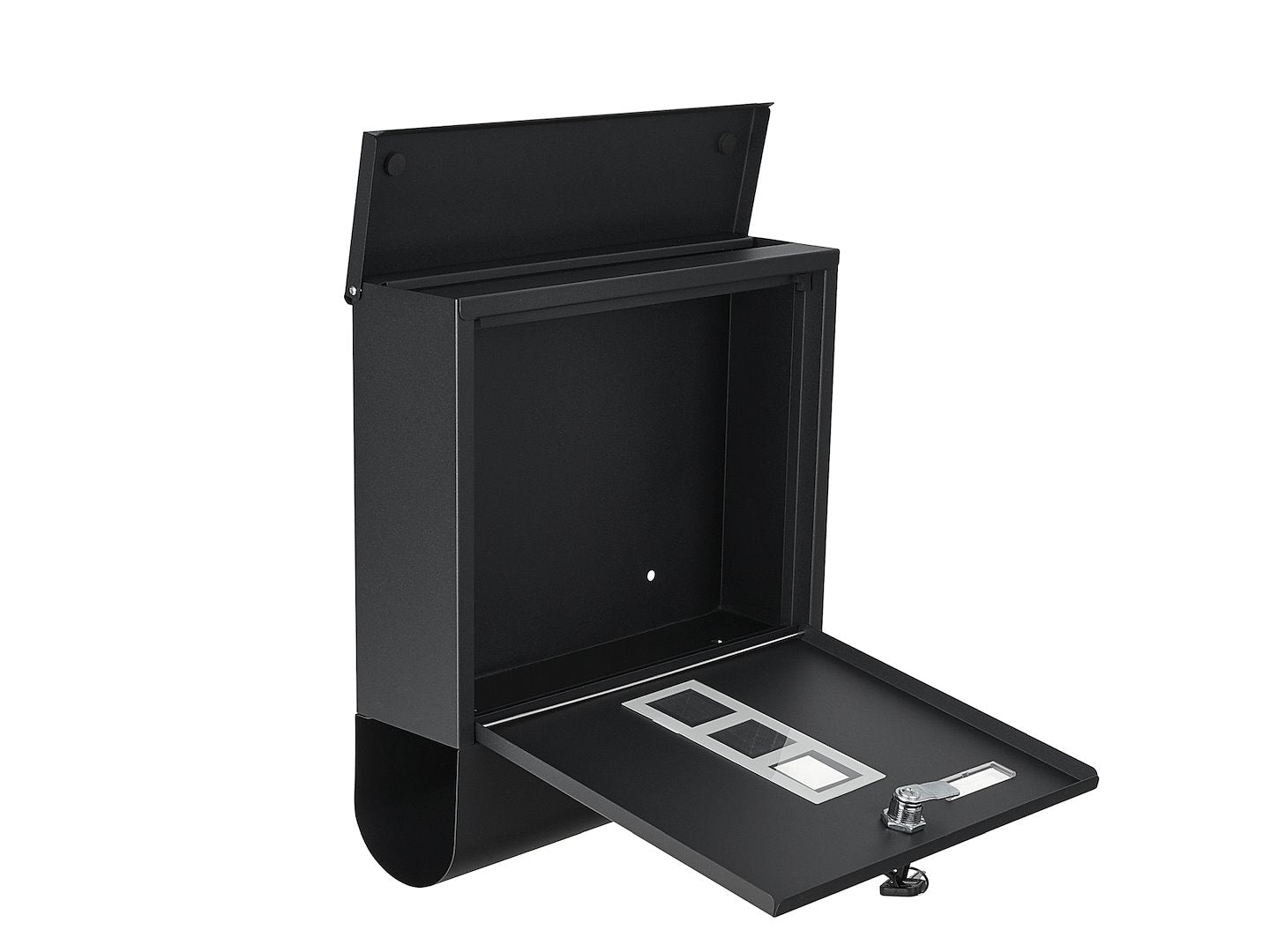 Poštová schránka 34 x 30,7 x 10cm, čierna