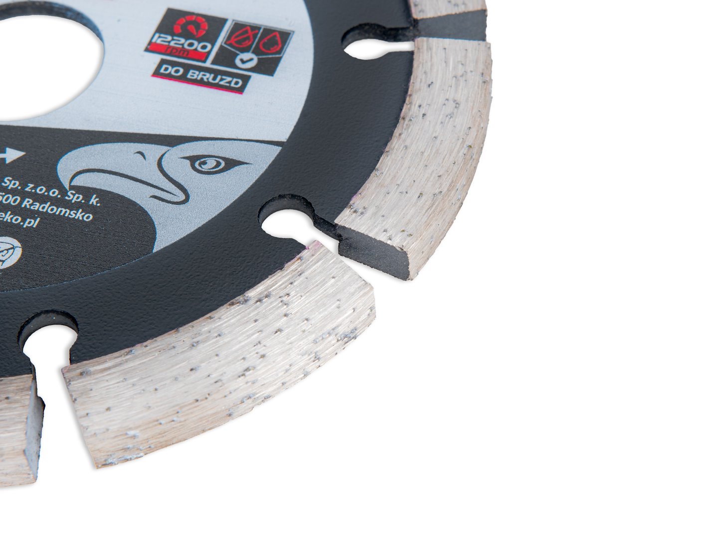 Segmentový diamantový kotúč na drážky 125 × 7,5 × 22,23mm, Tvardy