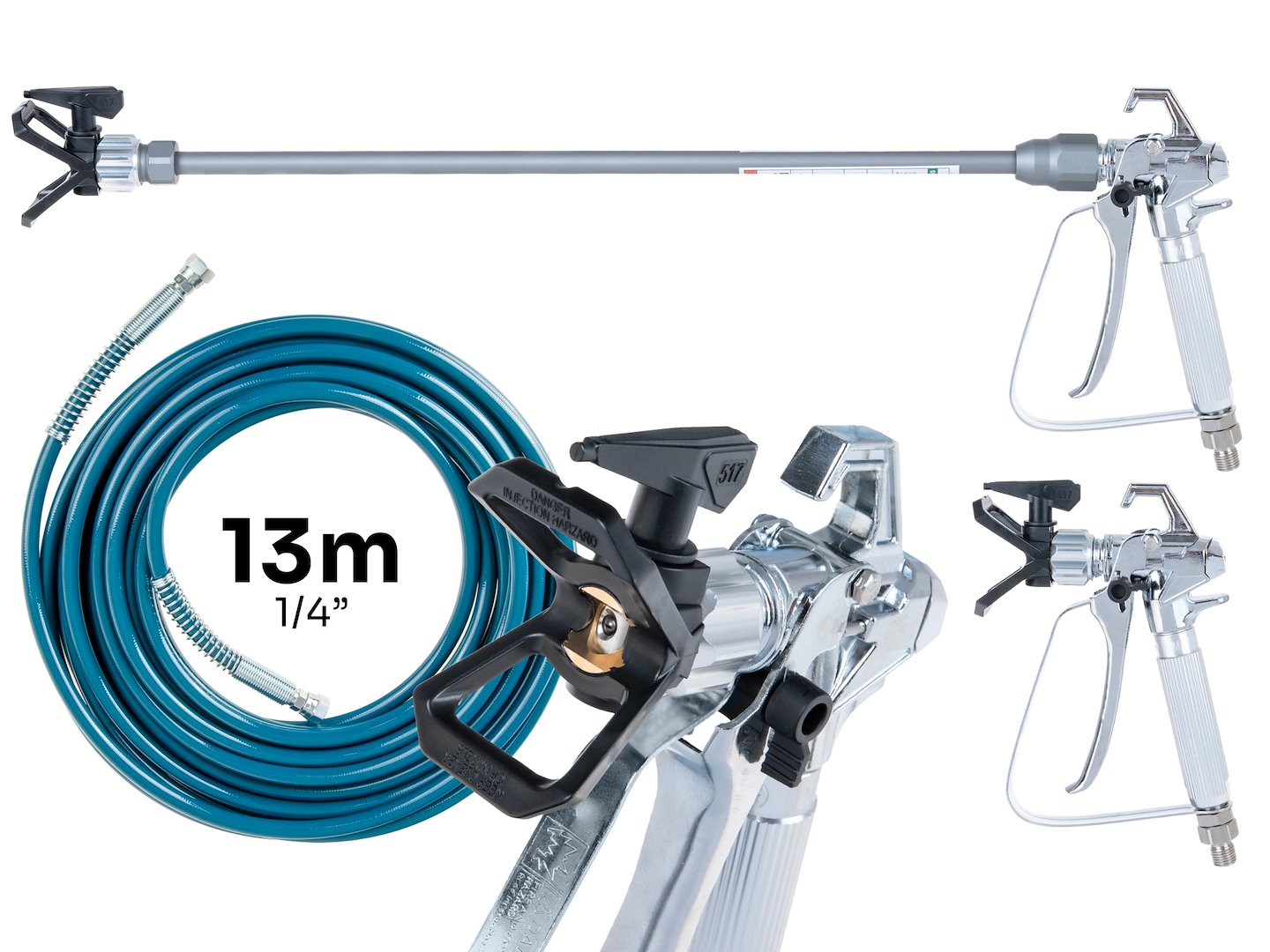 Airless maliarsky agregát SP460 1000W 210bar 1,8l/min, hadica 13m, tryska 517