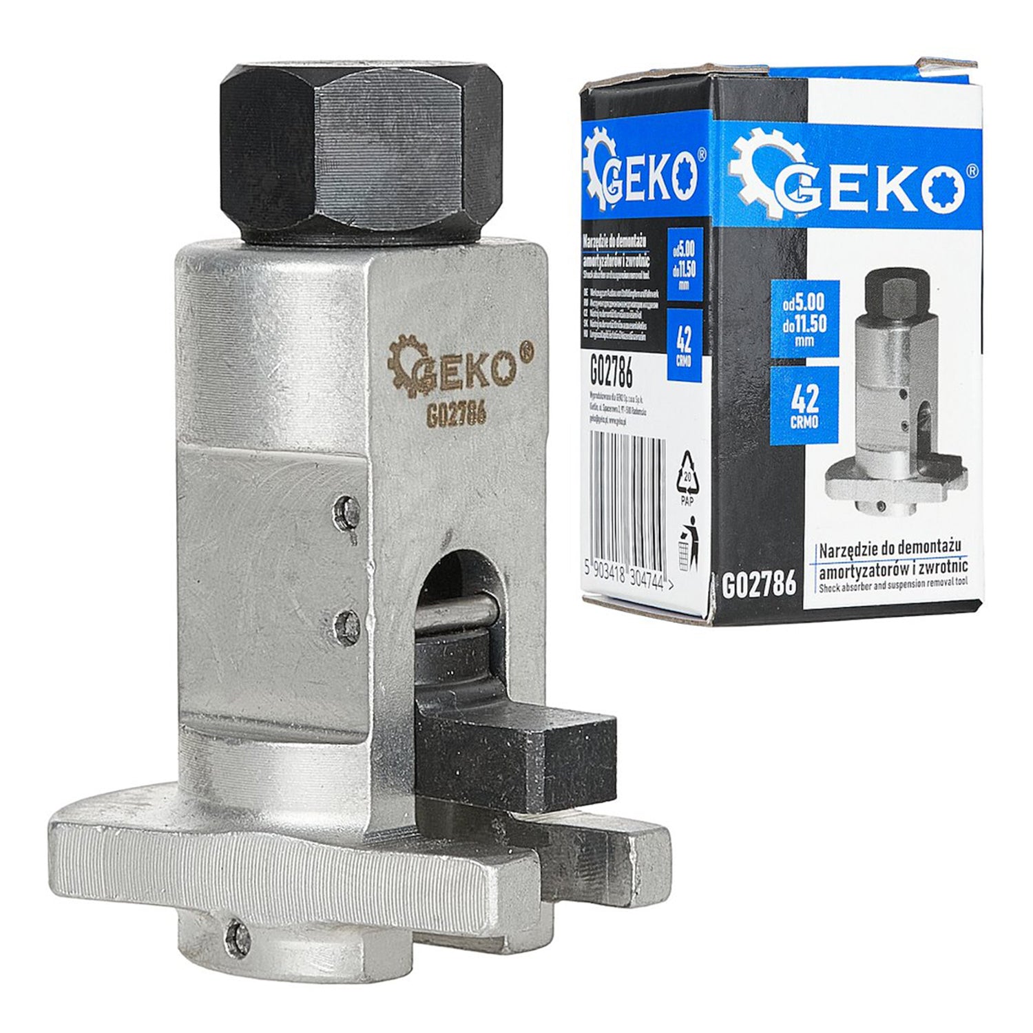 Separátor - oddeľovač na demontáž tlmiča z otočného čapu 5 - 11,5mm, Geko