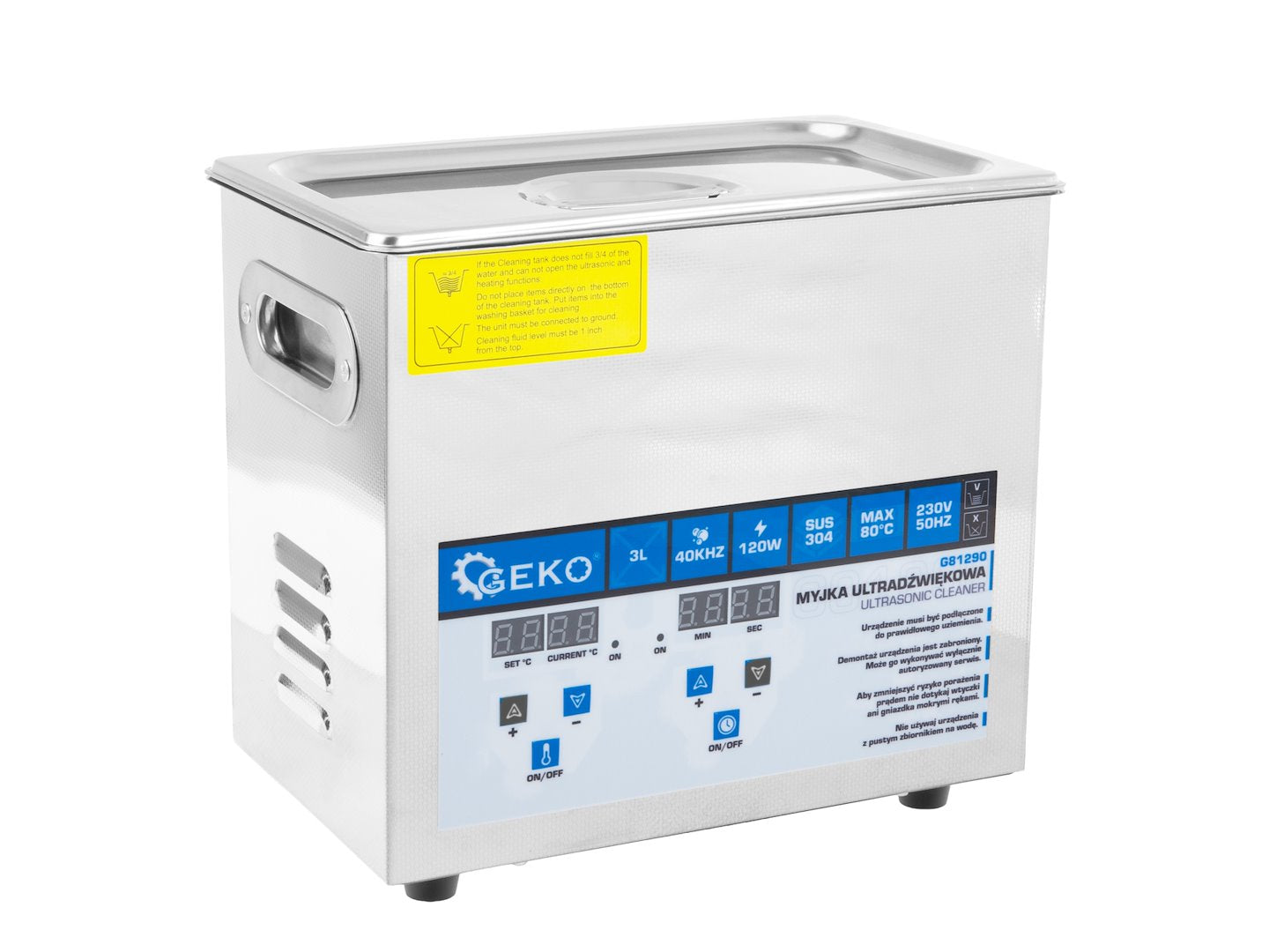 Ultrazvuková čistička 3l 120W Geko