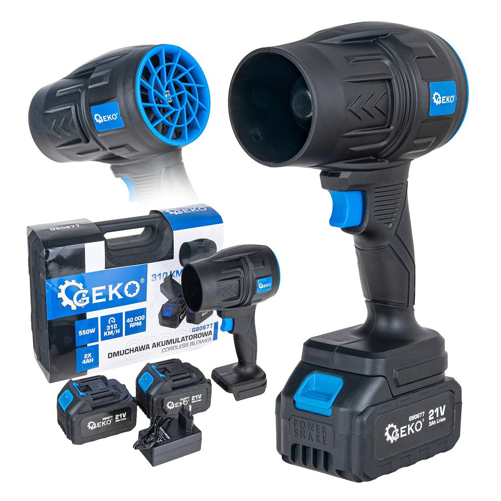 Prenosný akumulátorový fukár 2x4,0Ah, 21V Geko