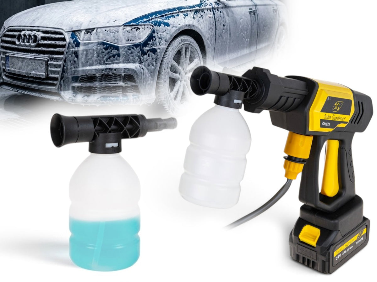 Akumulátorový vysokotlakový čistič 21V, s 2 akumulátormi 3,0Ah Geko