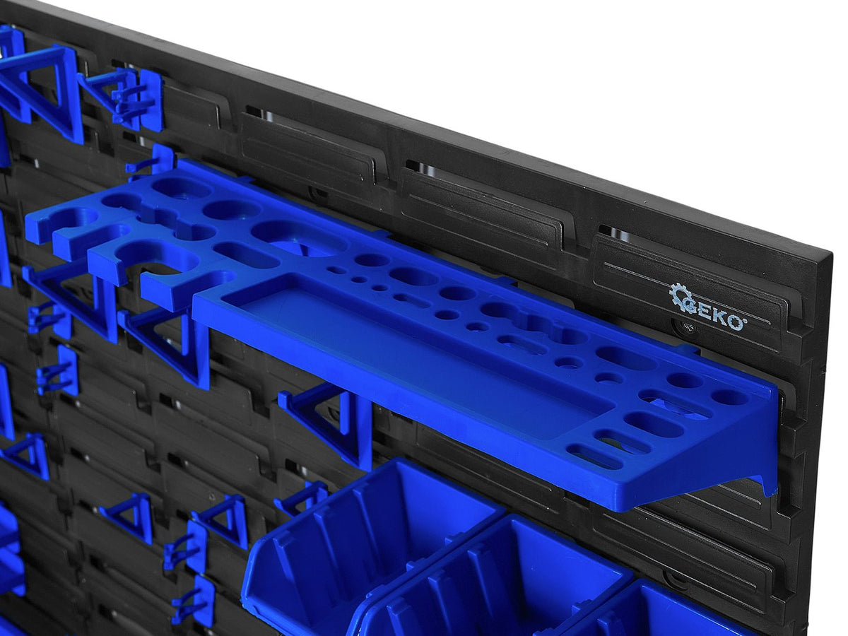 Nástenný organizér na náradie s úložnými boxmi 1152x780mm, 78ks Geko