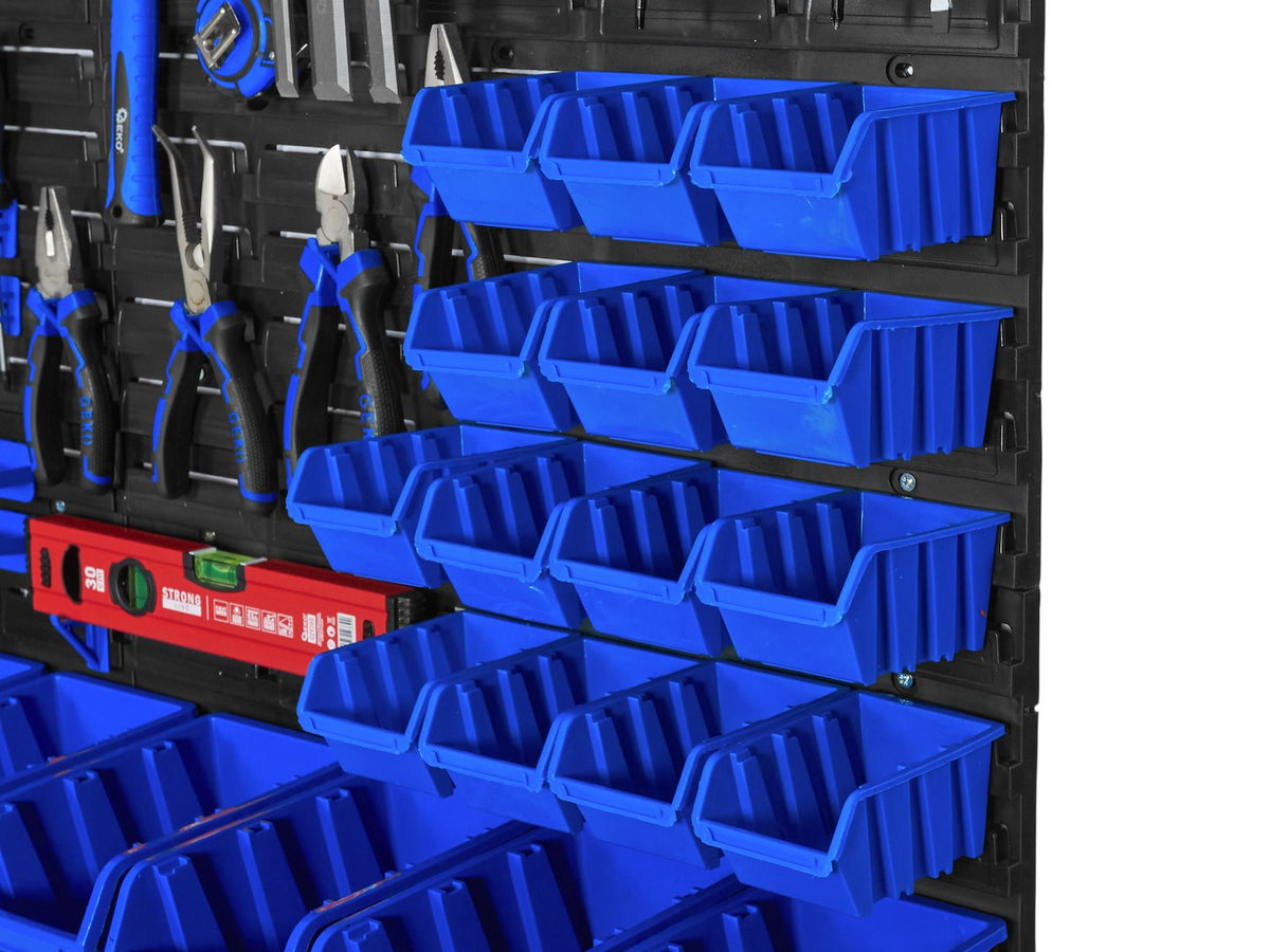 Nástenný organizér na náradie s úložnými boxmi 1152x780mm, 78ks Geko