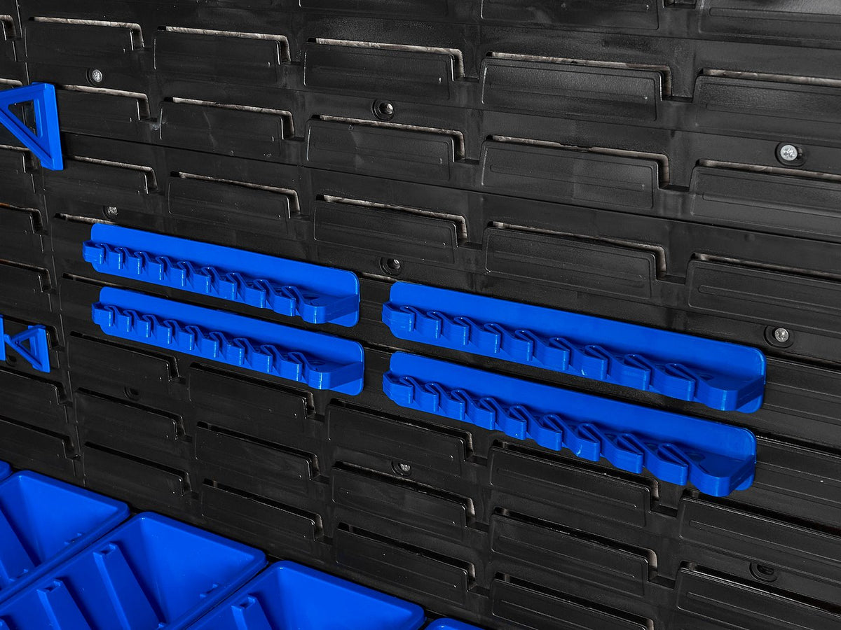 Nástenný organizér na náradie s úložnými boxami 2304x780mm, 140ks, Geko