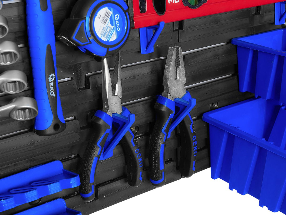 Nástenný organizér na náradie s úložnými boxmi 390x780mm Geko