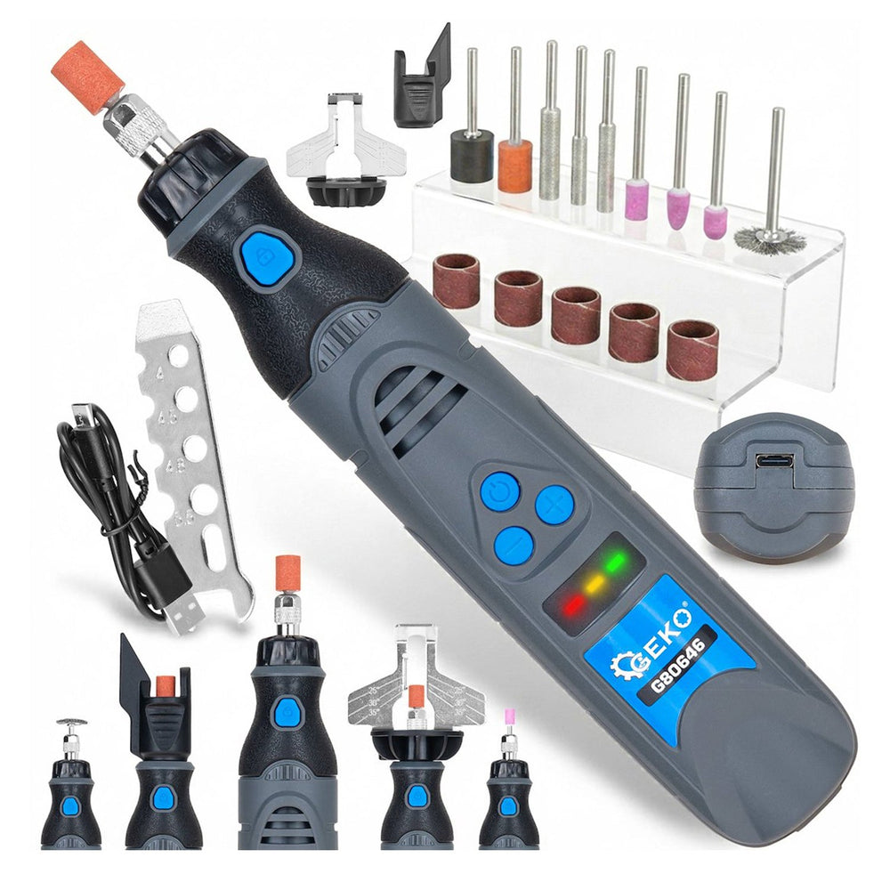 Mini akumulátorová brúska s príslušenstvom 3,6V 1500mAh, Geko