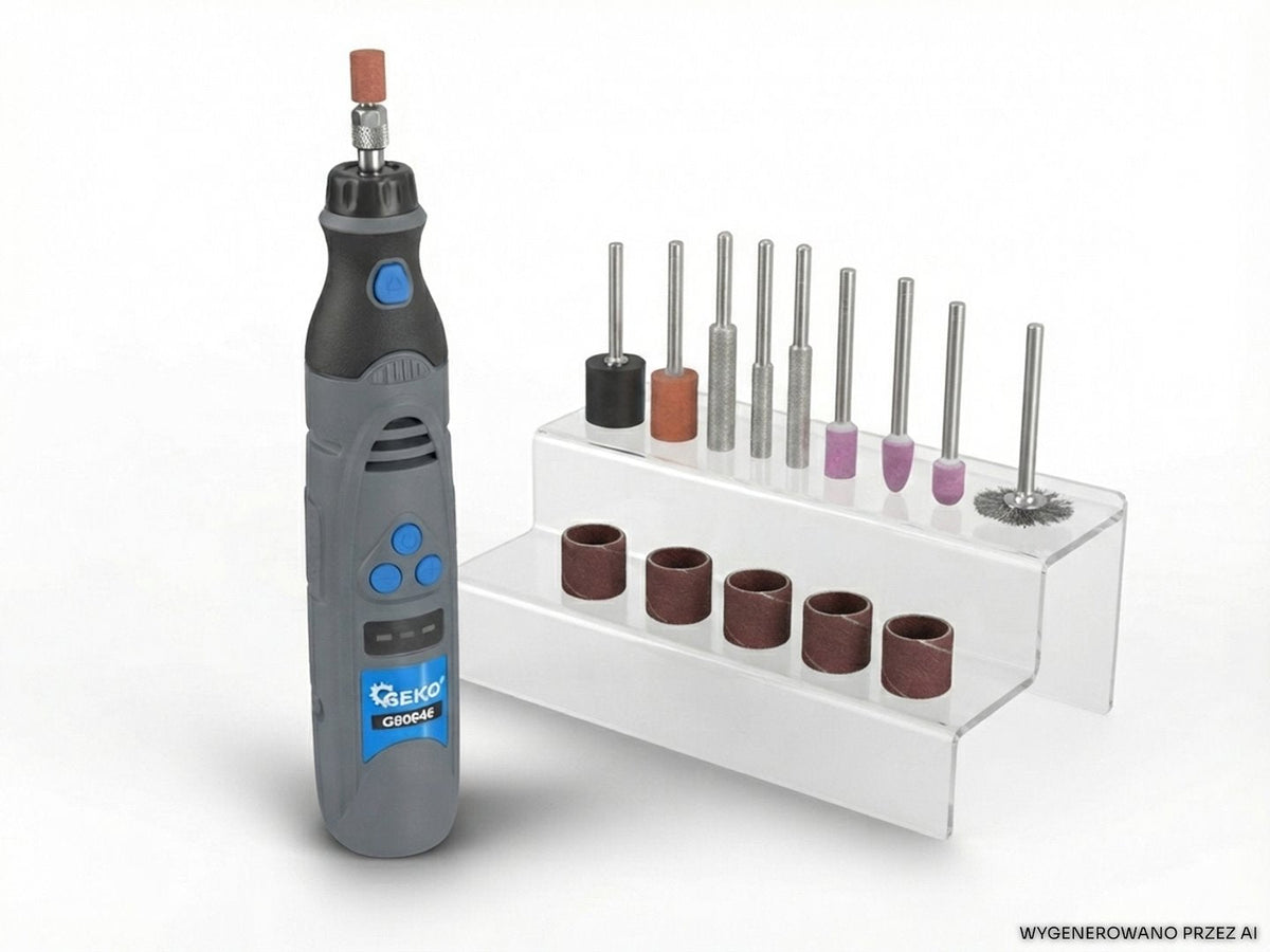 Mini akumulátorová brúska s príslušenstvom 3,6V 1500mAh, Geko