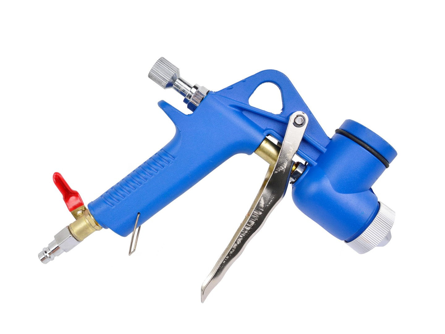 Pneumatická pištoľ na omietku, stierku, farbu, sadru, tryska 4-6-8mm, kovová nádržka 4,5l