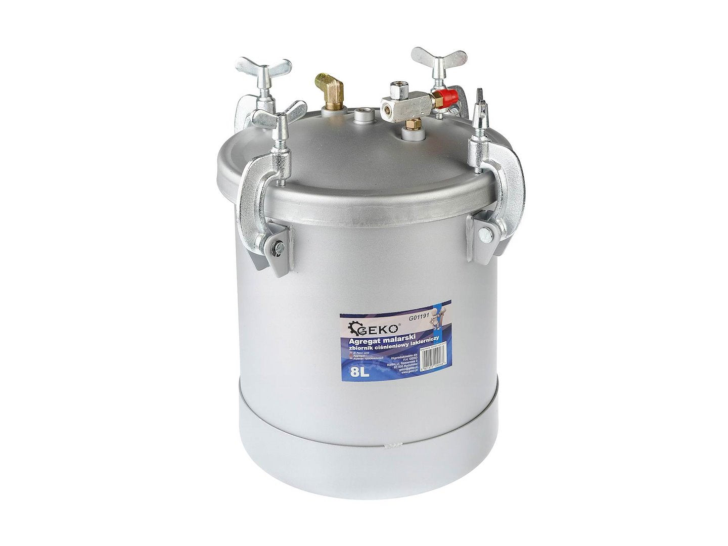 Pištoľ agregát na maľovanie s tlakovou nádobou 8l