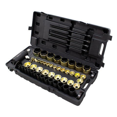 Sada hydraulických prípravkov na montáž a demontáž ložísk a silentblokov 63ks