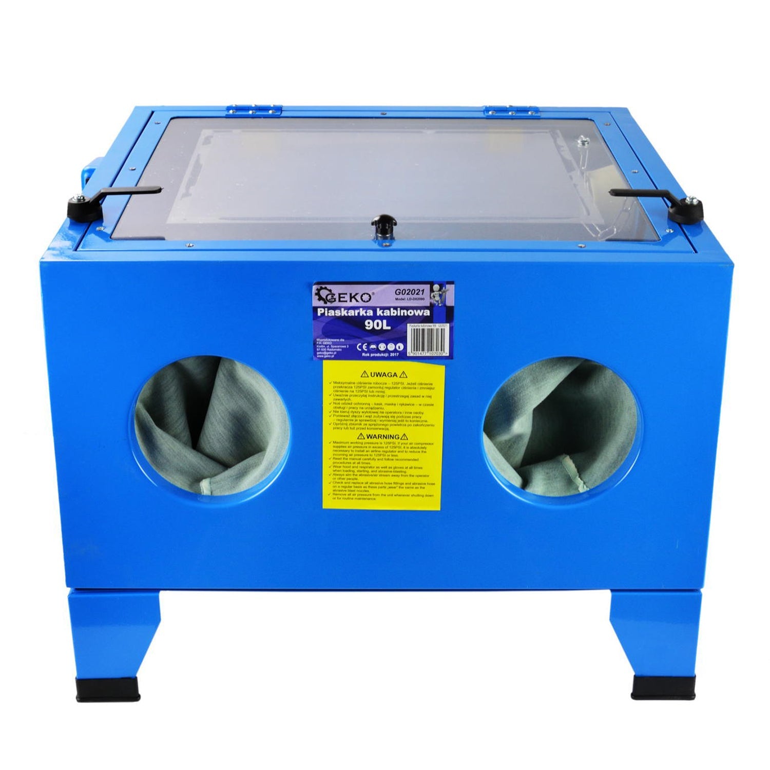 Pieskovacia kabína - box 90l Geko