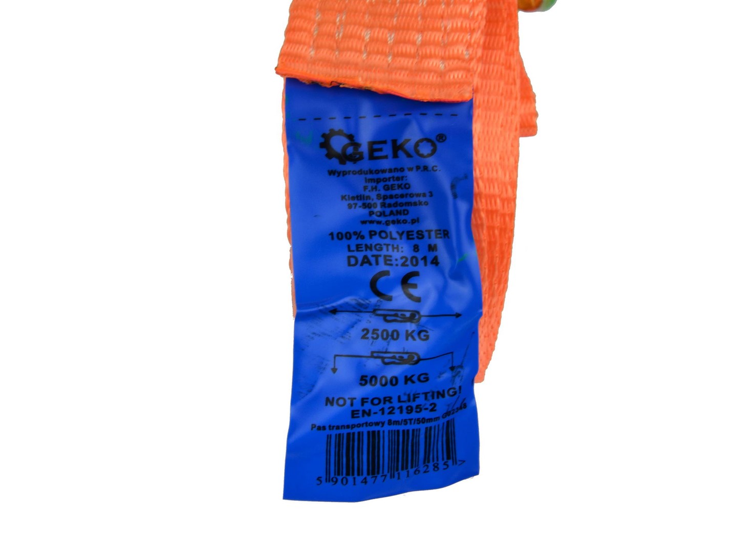 Upínací popruh 8 m 5 t 50 mm
