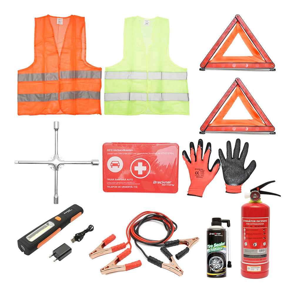 Bezpečnostný set s lekárničou do auta